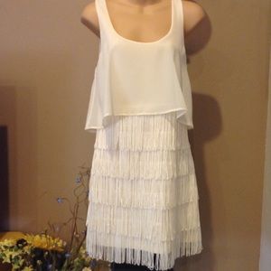 AEO Cream flapper dress!!